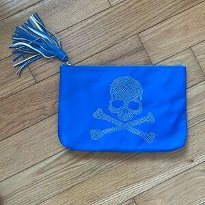 Ahdorned skull cosmetic bag